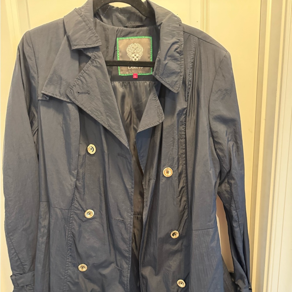 Vince Camuto Men's Blue Trench Coat